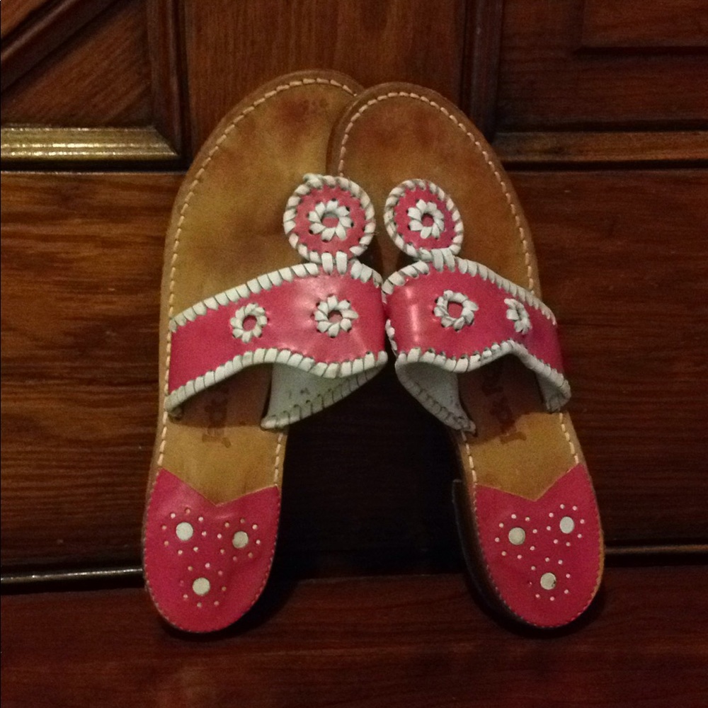 Jack Rogers Classic Sandals Pink! Women's 7